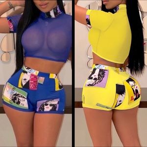 See Thru Me Short Set